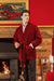 Howard Short Velvet Smoking Jacket Lifestyle - Burgundy | Bown of London